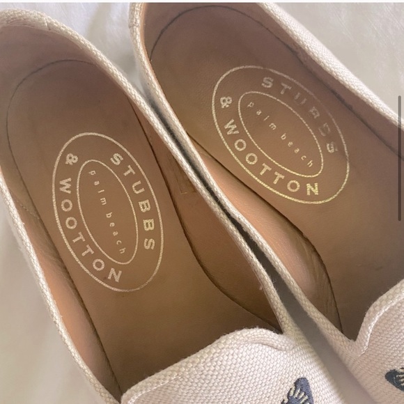 Stubbs and Wootton Butterfly Embroidered Loafers - Picture 5 of 9